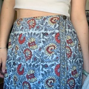 Greek and Indian Inspired Maxi Wrap Around Skirt